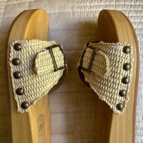 Seychelles Isla Slide Sandals Natural Raffia SZ 9.5 - Picture 7 of 16